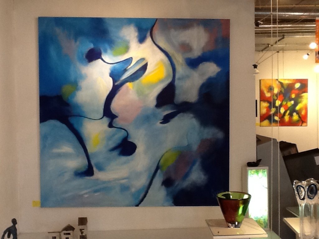 Acryl op doek, 190 x 190cm, abstract